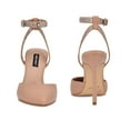 thumbnail image 4 of Nine West Timia Barely Nude Leather Ankle Strap Pointed Toe Stiletto Dress Pumps (Barely Nude Leather, 10), 4 of 5