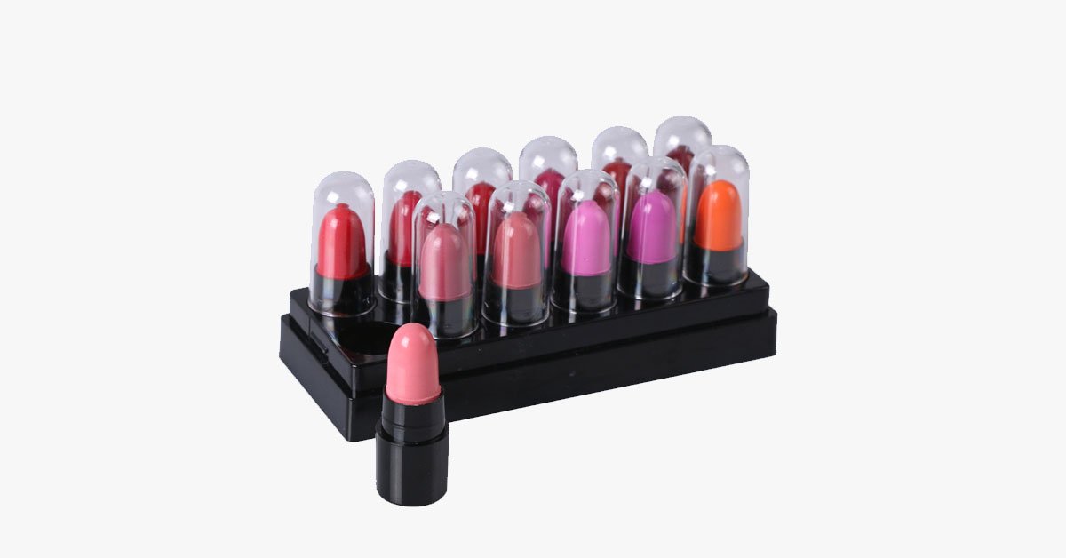 12 color lipstick set