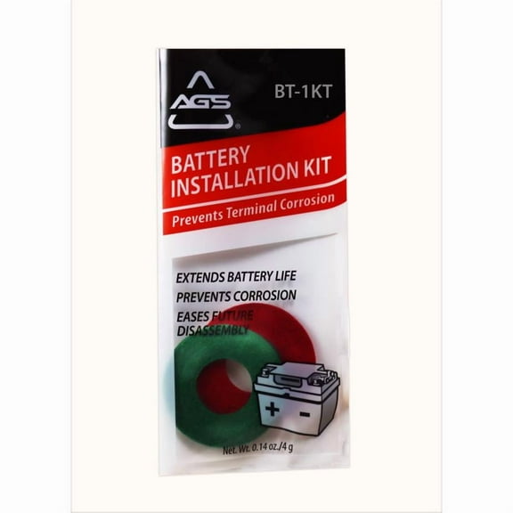 AGS Automotive Solutions Battery Terminal Protection Kit with Dielectric Grease, 0.14 oz Packet Felt Washers