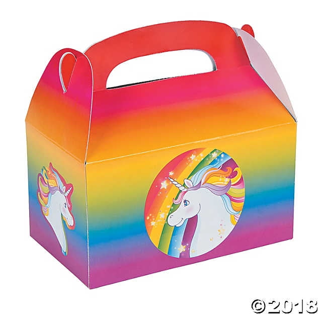 Unicorn Favor Boxes - Party Supplies - 12 Pieces