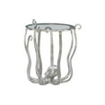 thumbnail image 5 of Linon Olivia Octopus Aluminum and Glass Table in Silver, 5 of 17