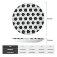 thumbnail image 2 of Kdxio Soccer Bone China Decorative Plate Ceramic Decorative Plate for Home Office Wall Stand Decorative Plates for Home Bedroom-7in, 2 of 6