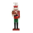 thumbnail image 4 of Nutcracker Figure Doll Wooden Nutcracker Ornament for Xmas Table Decoration D, 4 of 8
