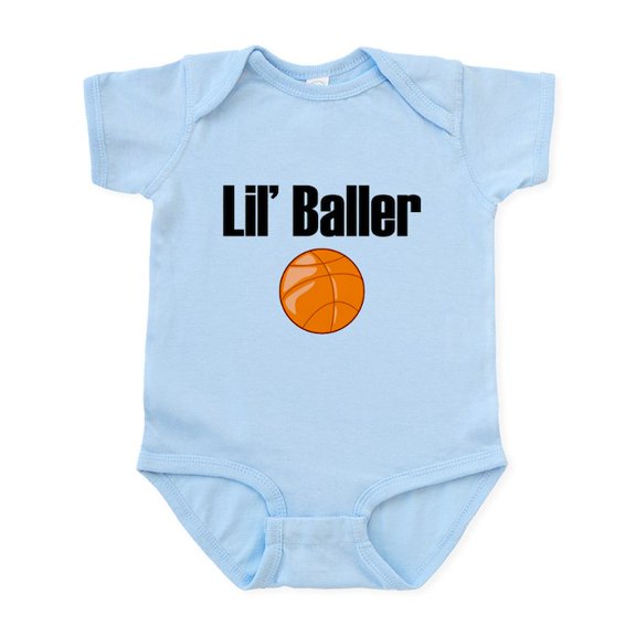 CafePress - Lil' Baller Infant Bodysuit - Baby Light Bodysuit, Size Newborn - 24 Months