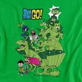 thumbnail image 2 of Teen Titans Go Beast Boy Stack Women's T Shirt, Kelly Green, 2X-Large, 2 of 6
