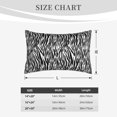 thumbnail image 4 of Goofa Zebra Pattern Pillow Case – Plush & Soft Cushion Cover, Hypoallergenic Throw Pillow Case for Comfortable Sleep with Envelope Closure-16"x24", 4 of 6