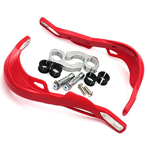 Red 1 1/8" Enduro 28mm Brush Handlebar Hand Guard Guards for Honda Kawasaki Suzuki Yamaha Dirt Bike Custom