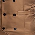 thumbnail image 6 of Xysaqa Men's Double Breasted Suit Vests, Slim Fit Formal Dress Waistcoat Pocket Casual Business Suit Vest Tuxedo M-XXL, 6 of 6