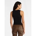 thumbnail image 2 of No Boundaries Fitted Crewneck Tank Top, Women’s, 2 of 4