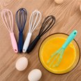 thumbnail image 4 of Batidor 5 mini batidores de silicona coloridos para cocina, mini batidor de masa de acero inoxidable, batidor de alambre de globo pequeño antiadherente, espumador de leche, utensilios de cocina Fason ZJWJ317, 4 of 5