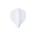 thumbnail image 2 of NineDartOut.us Cosmo Darts Fit Flight (AIR) Lot de 3 Standard Dart Flight (Blanc), 2 of 3