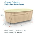 thumbnail image 3 of Budge Medium Tan Patio Outdoor Oval Table Cover, Chelsea, 3 of 7