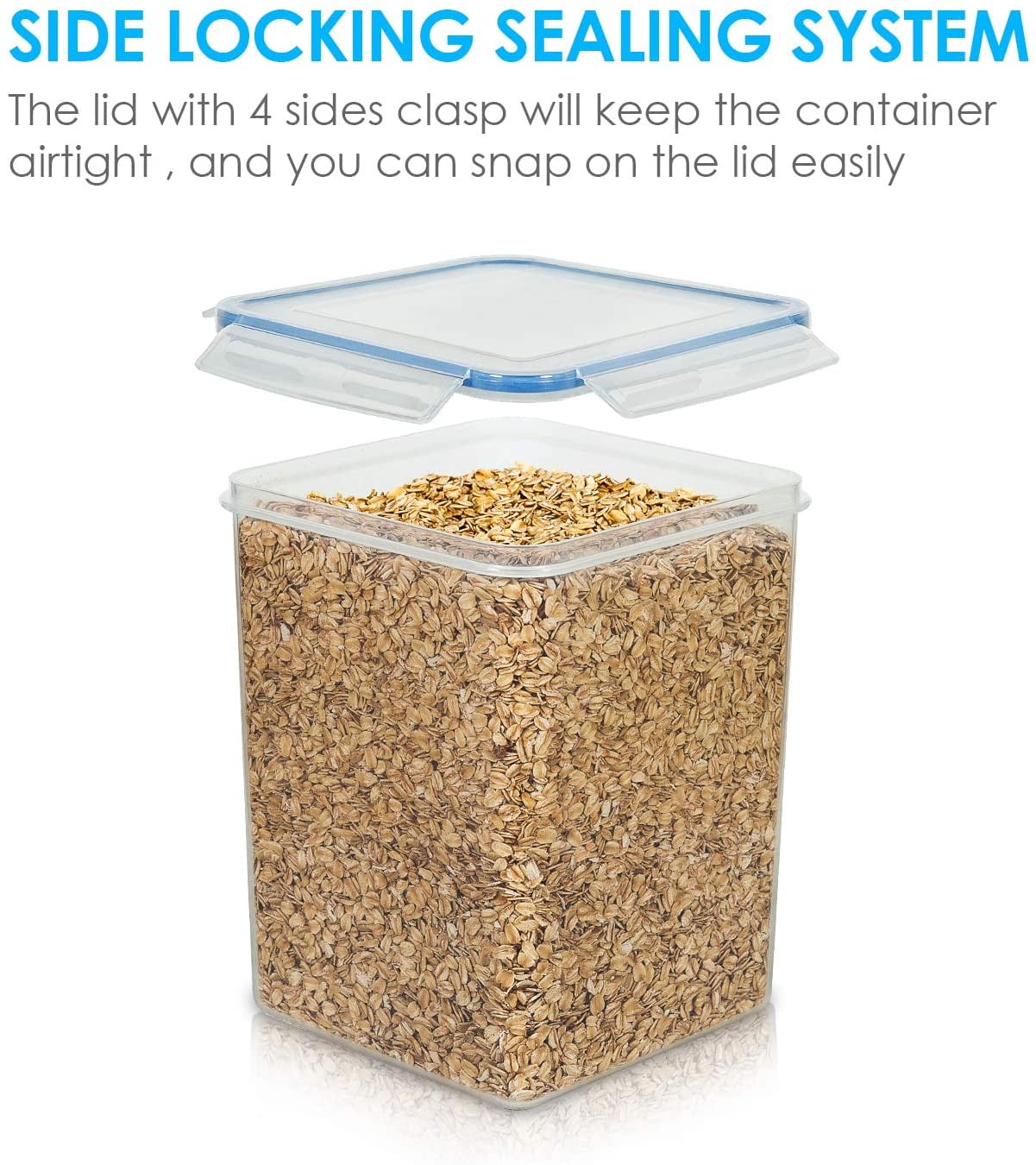 Smart Way™ BPA-Free Plastic Medium Square Food Storage Container, 4 pk / 4  cup - Fry's Food Stores