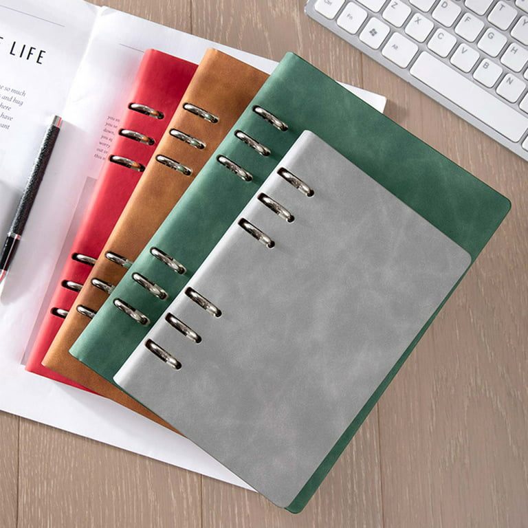 A5 B5 Cream Color Notebook 20 26 Holes Smart Ring Binder Loose Leaf  Notebook Study Supplies Writing Journal Note Taking 