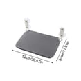 thumbnail image 2 of Window Mounted Cat Hammock with Strong Suction Cups, Foldable Cat Bed, Breathable Soft Perch for Indoor Cats, Space Saving Sunbath Seat Lounge, Dark Gray, 2 of 4