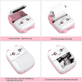 thumbnail image 5 of DUANJY Mini Photo Printer & Label Maker, Portable Wireless Pocket Printer for Instant Photos, Study Cards and Organizing, Compatible iOS & Android,Blue, 5 of 7