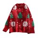 thumbnail image 2 of Suéter de Navidad Suéter de manga larga Prendas de punto informales transpirables Suéter para mujer Jersey Top para fiesta Festivo de Navidad 61cm Fernando  Suéteres de mujer, 2 of 8