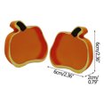 thumbnail image 3 of HOARBOEG 2pcs Halloween Double Sided Printing Pumpkin Decoration Name Blessing Language Decoration, (Yellow,S), 3 of 7