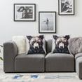 thumbnail image 2 of Acheng Set of 2 Nordic Simple Ink Painting Watercolor Animal Adorable Bear Throw Pillow Case Personalized Cushion Cover New Home Office Decorative Square  12x12in, 2 of 7