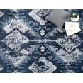 thumbnail image 3 of Erbanica 8'x10' Luxurious Premium Indoor Navy Blue Diamond Area Rug, 3 of 7