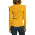 thumbnail image 2 of Gracia womens  Ribbed Sweater, L, Yellow, 2 of 3