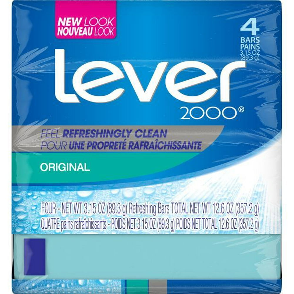Lever 2000 Bar Soap Original 3.15 oz, 4 Bar