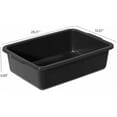 thumbnail image 2 of 4-Pack 35 L Commercial Food Service Bus Tubs, Large Plastic Commercial Bus Box, Black$$Storage, 2 of 7