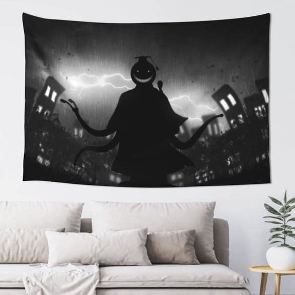 Assassination Classroom Tapestry Wall Hanging Home Decoration Wall Blanket Dormitory Living Room Bedroom Backdrop Poster( 60x40inch)