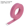 thumbnail image 2 of Unique Bargains Leather Straps Strip Belt 1.2cm(0.5' Width) Leather Strips String Dark Pink for DIY Craft, Key Chains, 2 of 5