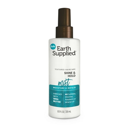 Earth Supplied Moisture & Repair Shine & Hold Mist with Shea Butter, 8.5 FL OZ
