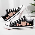 thumbnail image 4 of Zapatos de lona para mujer, zapatos de mujer con grafiti de dibujos animados de caña baja, zapatos de tela finos y transpirables de verano para estudiantes, zapatillas de deporte modernas y versátiles, 4 of 5