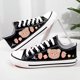 thumbnail image 3 of Zapatos de lona para mujer, zapatos de mujer con grafiti de dibujos animados de caña baja, zapatos de tela finos y transpirables de verano para estudiantes, zapatillas de deporte modernas y versátiles, 3 of 4