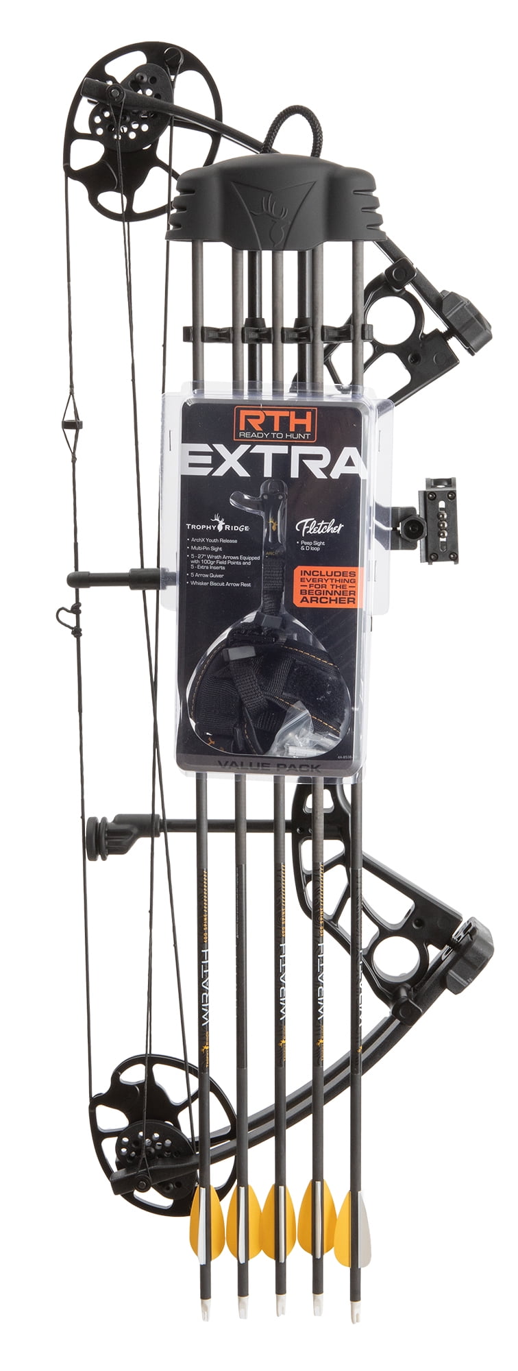 Bear Scout 50 Right Hand RTH Compound Bow, Black
