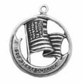 thumbnail image 1 of Sterling Silver 18" .8mm United States Of America Flag Banner God Bless America Pendant Necklace, 1 of 2
