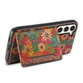 thumbnail image 3 of for Samsung Galaxy S23 Plus Luxury Premium PU Leather + TPU Case with 3 Card Slots, Kickstand Back Case Floral Pattern Skin-Friendly Shock-resistance Cover for Samsung Galaxy S23 Plus, Spring, 3 of 6