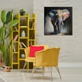 thumbnail image 3 of Stupell Industries Stepping Elephant in Shadow Animals & Insects Painting Gallery Wrapped Canvas Art Print Wall Art, 30 x 30, 3 of 8