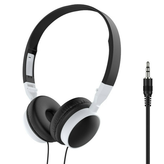 HEVIRGO 2PCS Wired Foldable 3.5mm HiFi Audio Bass Headset Gaming Headphone for Phone/Tablet