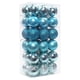 thumbnail image 1 of Adorno de Navidad Inteprter 36 Piezas Colgante Decoración 4cm Diámetro Azul Agua Claro, 1 of 6