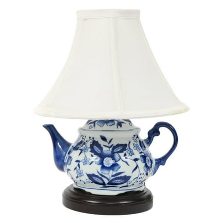 - Dennis East International Blue & White Teapot Lamp