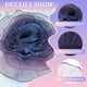 thumbnail image 3 of Uxcell Ruffle Lace Trims, Retro Organza Fabric Trim Tulle Decorative Ruffle Lace Border para costura DIY Azul Fantasía, 3 of 6