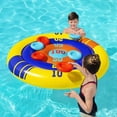 thumbnail image 2 of Tableros inflables de verano con 6 juegos de discos, bandeja inflable para niños, deportes acuáticos JShteea El nuevo, 2 of 9