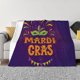 thumbnail image 1 of Fotbe Mardi Gras2 Manta de Franela con Estampado, Manta Ultrasuave para Cama, Sofá, Auto, Hipoalergénica y Antibolitas-80"x60", 1 of 6