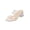 White, variant on Women Fashion Shoes Dressy Women's Clear Heeled Sandals Transparent Two Strap Chunky Block Heels Mules Open Toe Slip On Dress Shoes