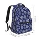 thumbnail image 2 of Easygdp Snowflakes On Dark Blue Mochila Ergonómica Versátil para Laptop - Múltiples Bolsillos, Correas Ajustables, Unisex para Escuela, Viajes y Actividades al Aire Libre-One Size, 2 of 5