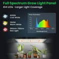 thumbnail image 3 of Grow Light K Full Spectrum Plant Lights for Indoor Growing with Auto Timer Dimmable Levels & Color Modes LEDs Grow Lamp Panel for Seed Starting Veg and Bloom(Pan, 3 of 6