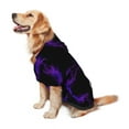 thumbnail image 3 of Dog Hoodie Pet Clothes Black Purple Abstract Sweater Sweatshirts Pullover Coat for Large Medium Dogs X-Large, 3 of 7
