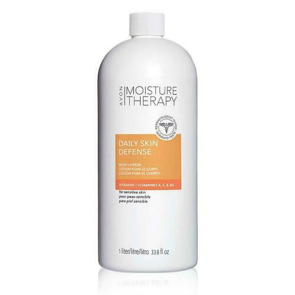 Avon Moisture Therapy Family-Size Daily Skin Defense Body Lotion, Without pump 1L (33.8 fl. oz.)