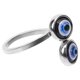 thumbnail image 5 of Anillo de dedo del ojo malvado anillo de banda abierta anillo gótico joyería vintage para mujeres chicas, 5 of 5