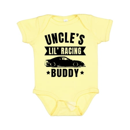 

Inktastic Uncles Lil Racing Buddy Gift Baby Boy or Baby Girl Bodysuit