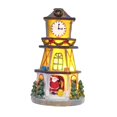thumbnail image 3 of Casa navideña iluminada, edificio , casa de Papá , centro de mesa, torre de reloj LED para dormitorio interior y exterior, 3 of 9